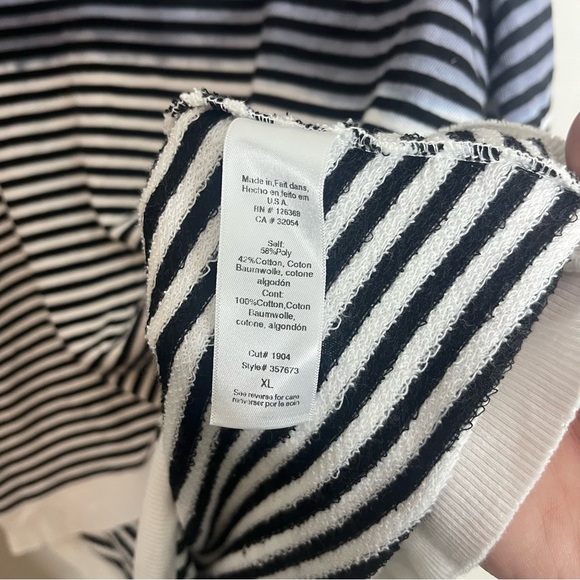 Left of Center Size XL Stripe Asymmetric Swing Ombre Sweater GSB - Picture 4 of 6